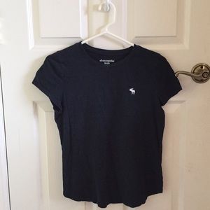 (Girls)15-16 Abercrombie kids blue icon tee